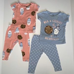 6 Month Baby Girl Pajama Sets